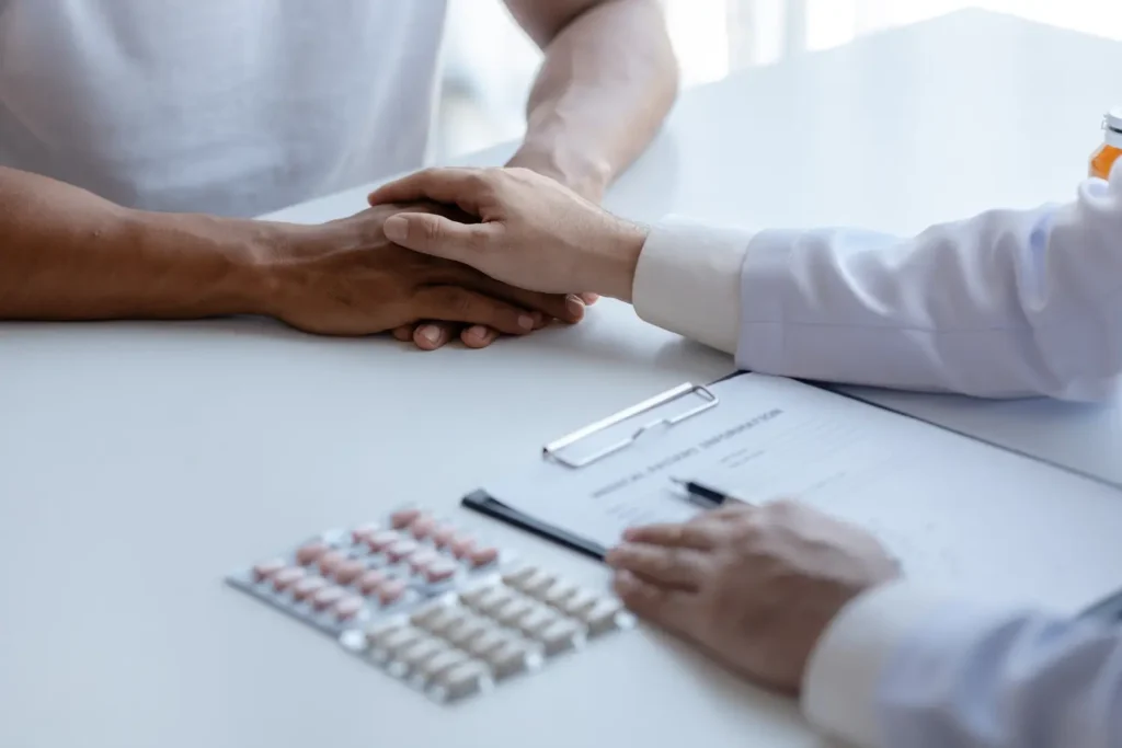 Fotografía ilustrativa de medicamentos para la disfunción eréctil