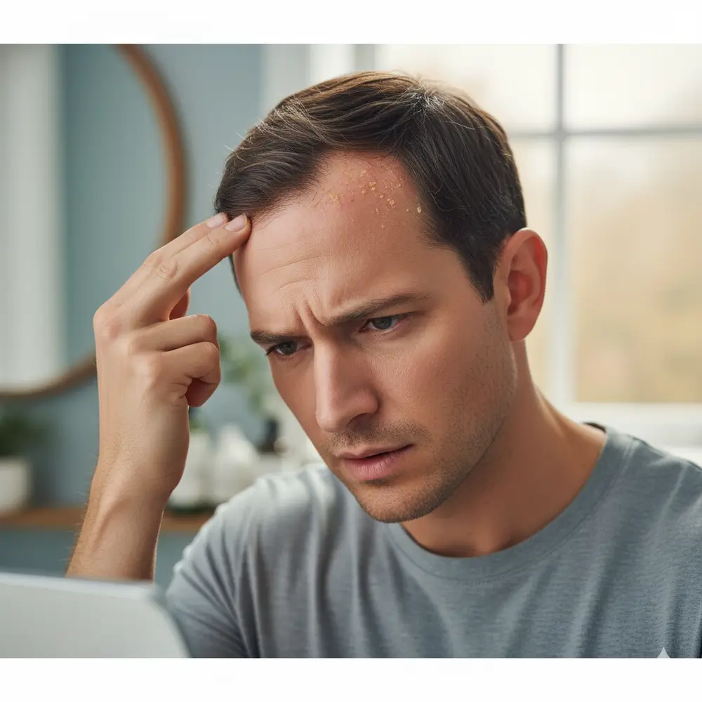 Men Implante Capilar Robótico | dermatitis seborreica - clinica del hombre